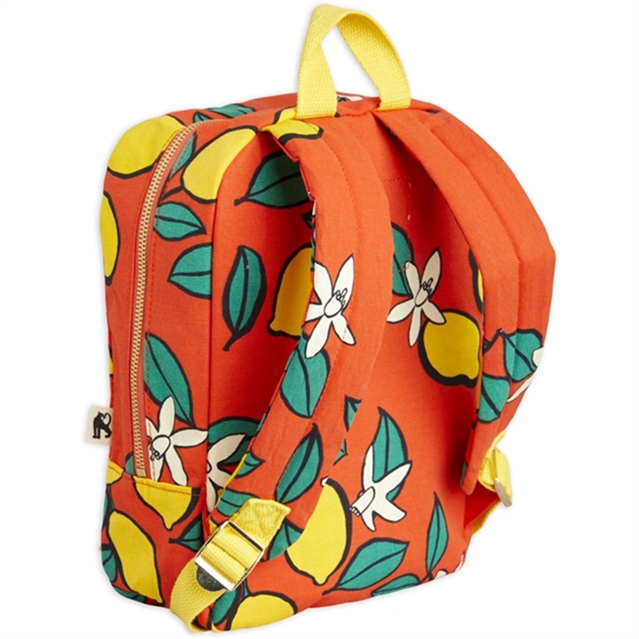 Mini Rodini Lemons Aop Backpack Red 2