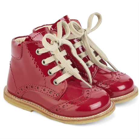 Angulus Starter Shoe With Lace Dark Red