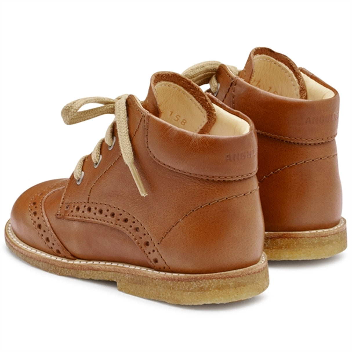 Angulus Starter Shoe W. Laces Cognac 3