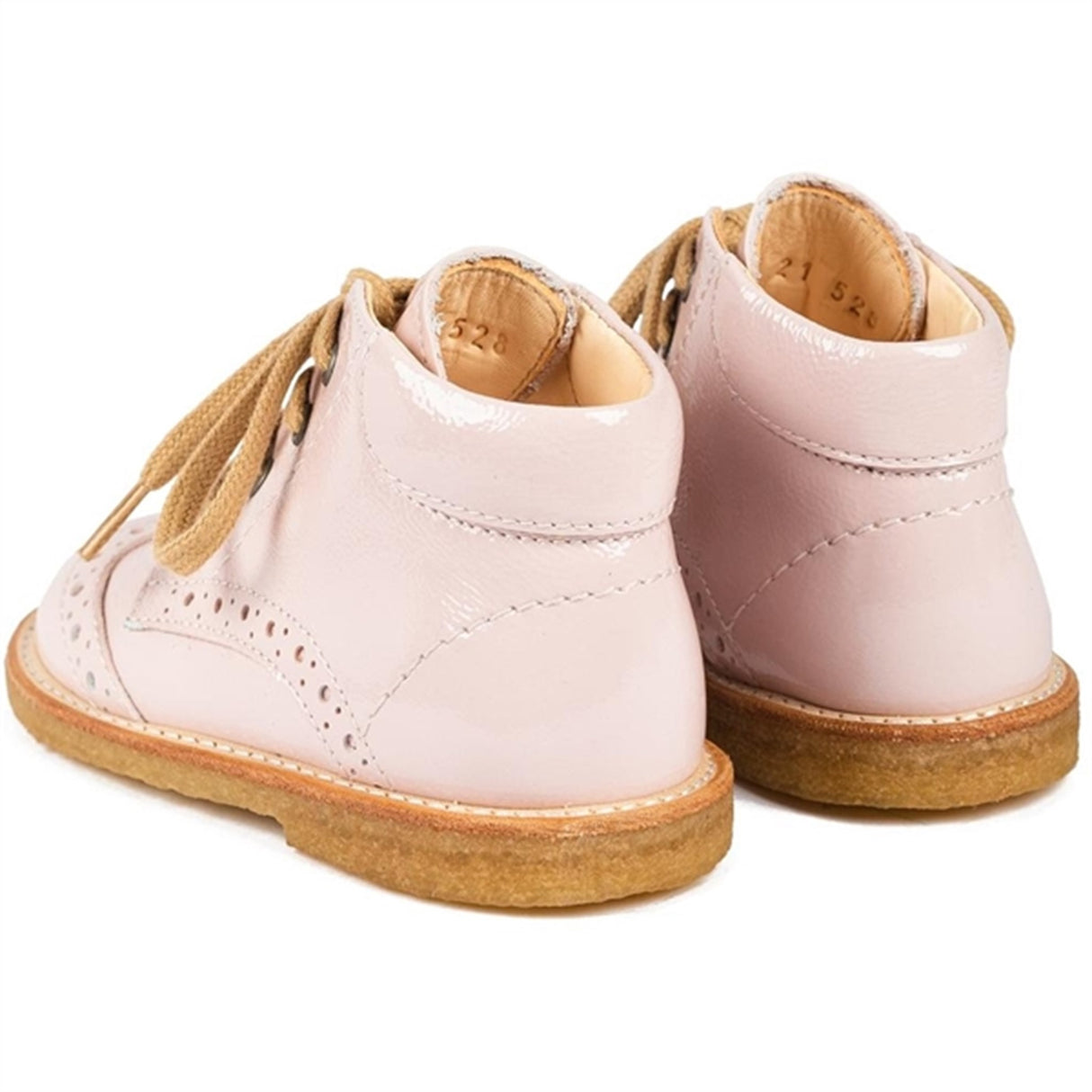 Angulus Shoe With Laces Pale Rose