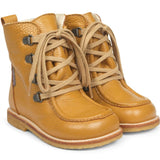 Angulus Tex Boots w. Zipper and Lace Ocher 2380-101-7250-2566