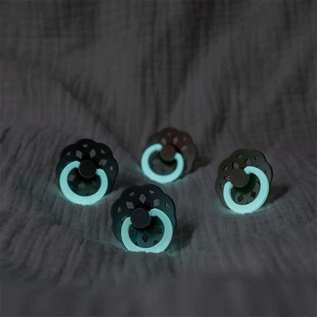 Bibs Boheme Latex Pacifier Glow 2-pak Blush/Vanilla 2