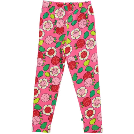 Småfolk Pink Strawberry Leggings