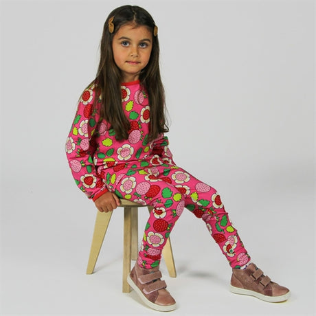 Småfolk Pink Strawberry Leggings 2