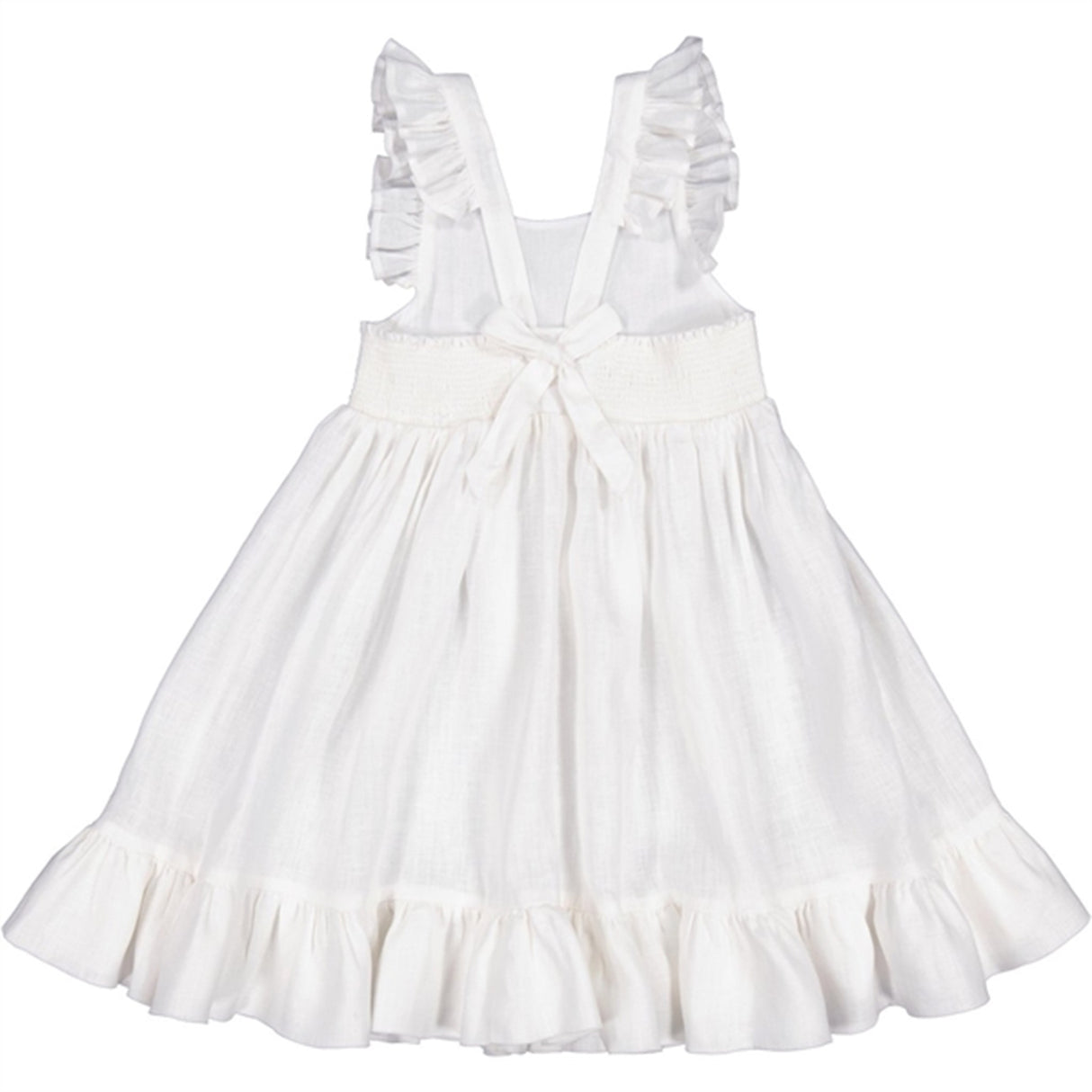 MarMar White Danita Frill Dress 6