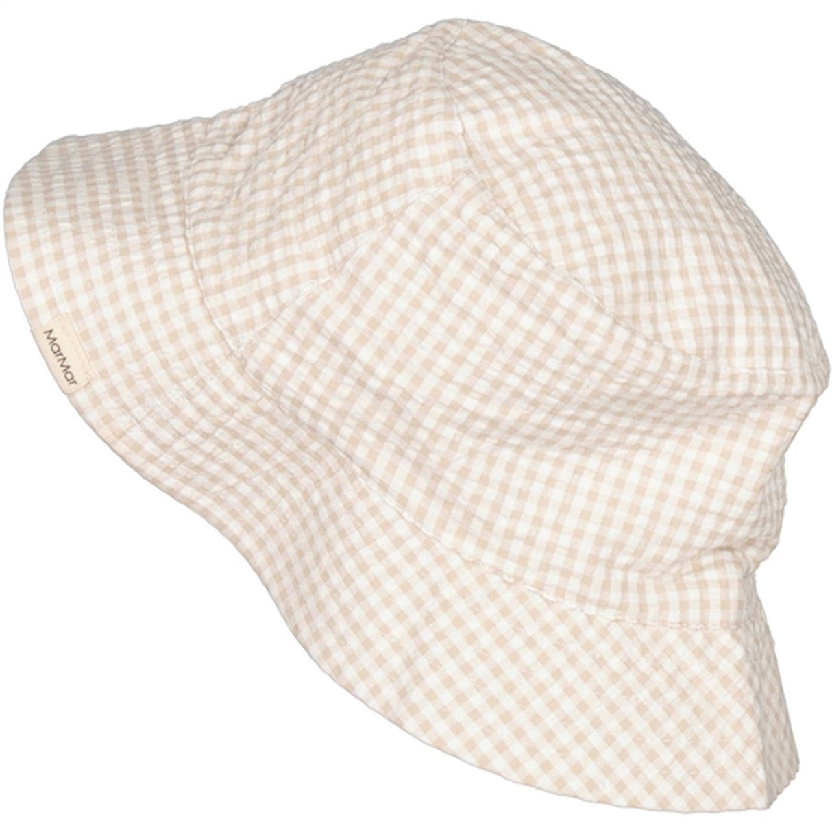 MarMar Grey Sand Gingham Arida Bucket Hat