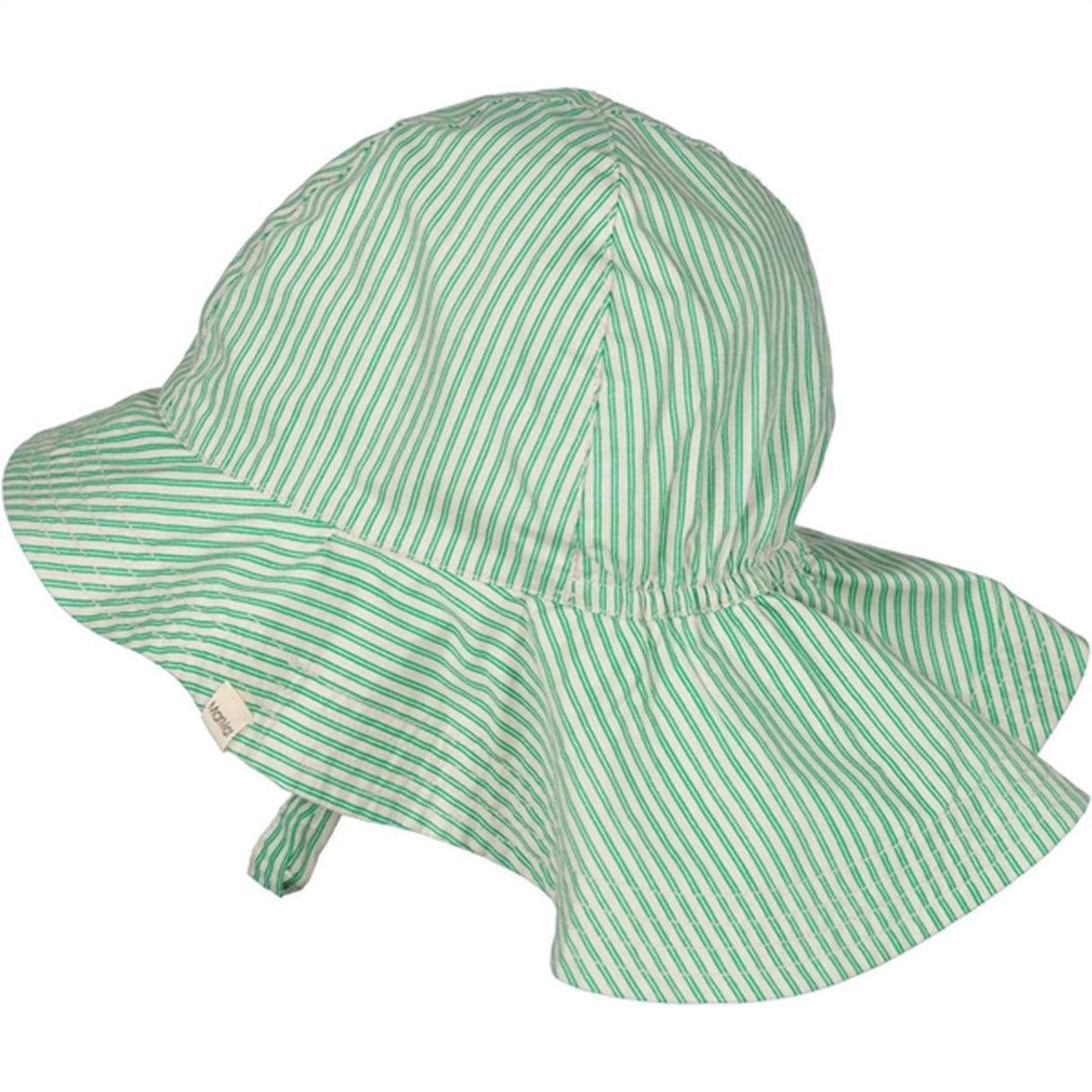 MarMar Mint Leaf Stripes Alba Baby Long Sun Hat