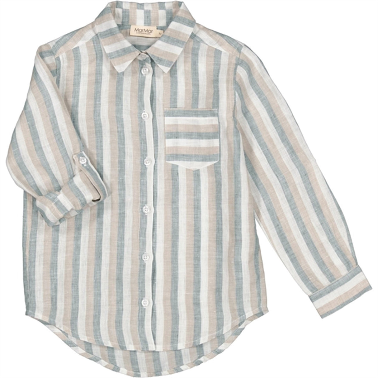 MarMar Dusty Blue Stripe Tommy Shirt 2