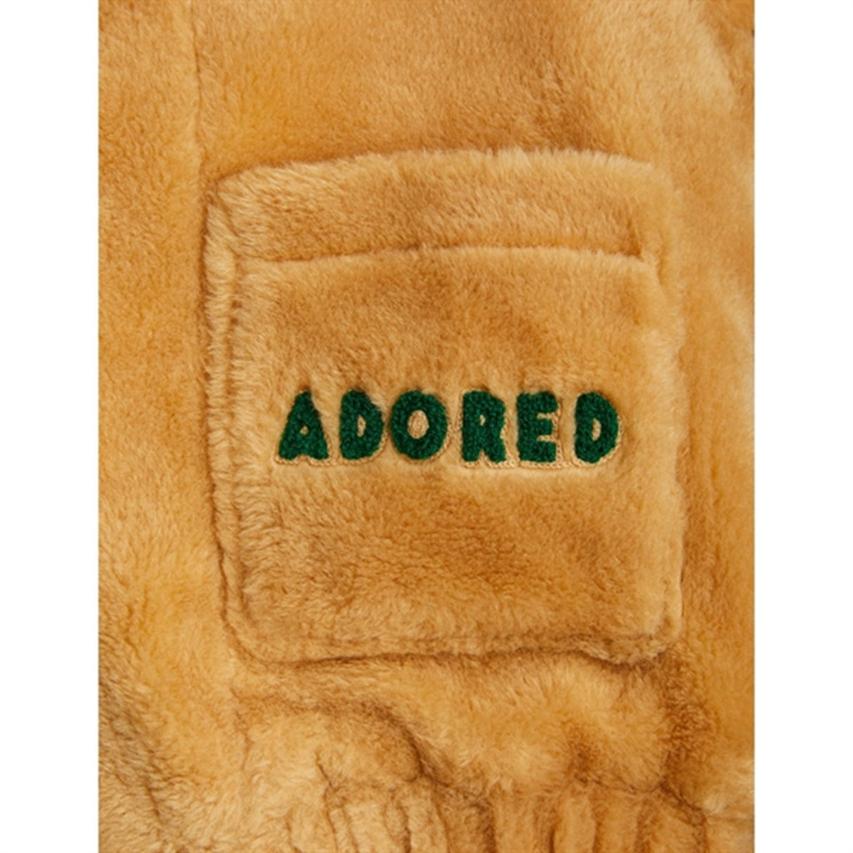 Mini Rodini Adored Faux Fur Hooded Jacket Beige 3