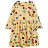 Mini Rodini Jewels Aop Dress Yellow