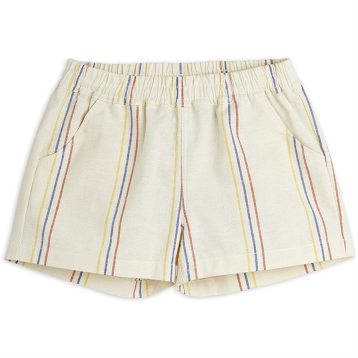 Mini Rodini Offwhite Stripe Y/D Woven Shorts 3