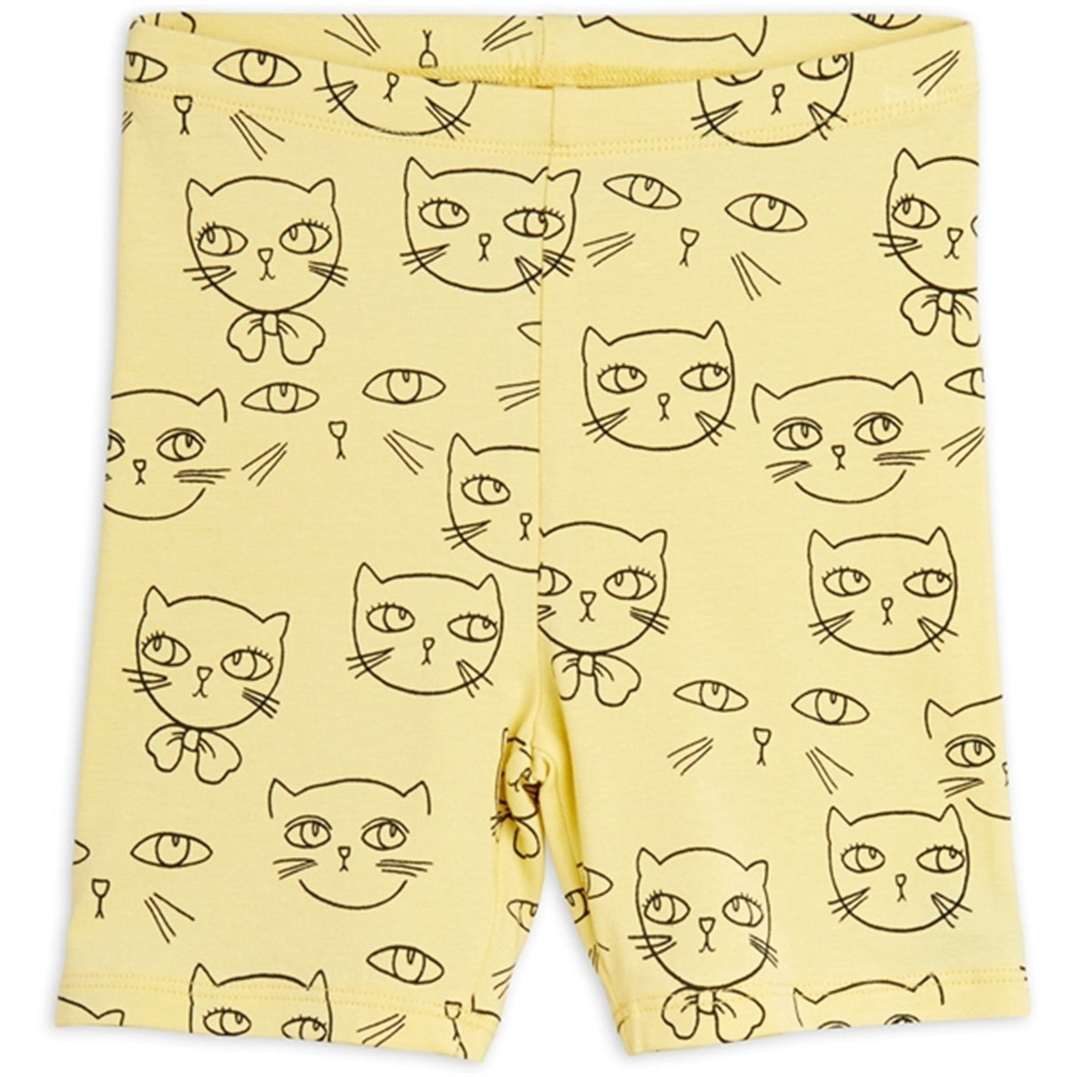 Mini Rodini Yellow Cathlethes Aop Bike Shorts