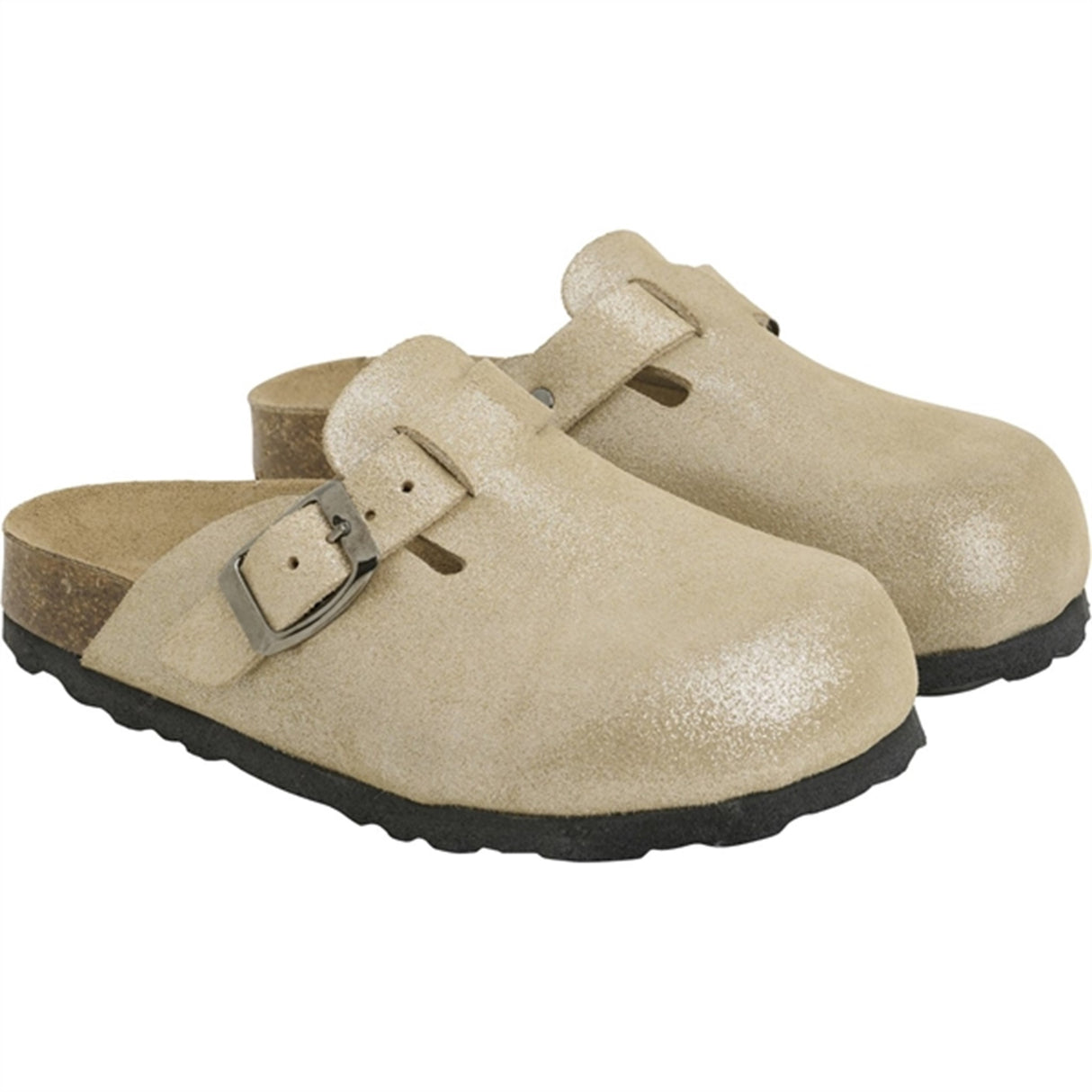 En Fant Slippers Nubuck Leather Champagne Beige