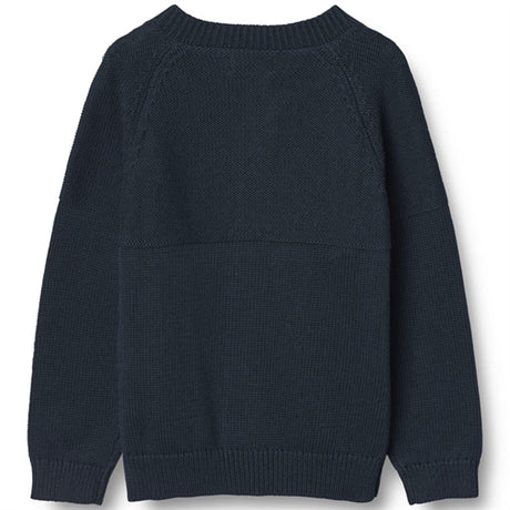 Wheat Navy Eddy Knit Cardigan 2