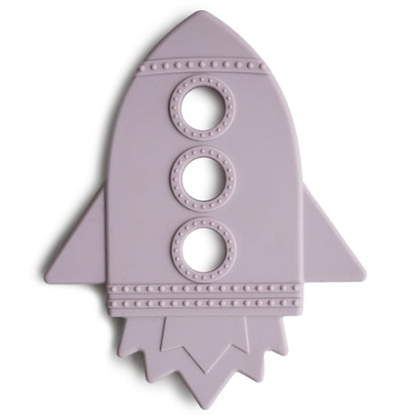 Mushie Teether Rocket Soft Lilac