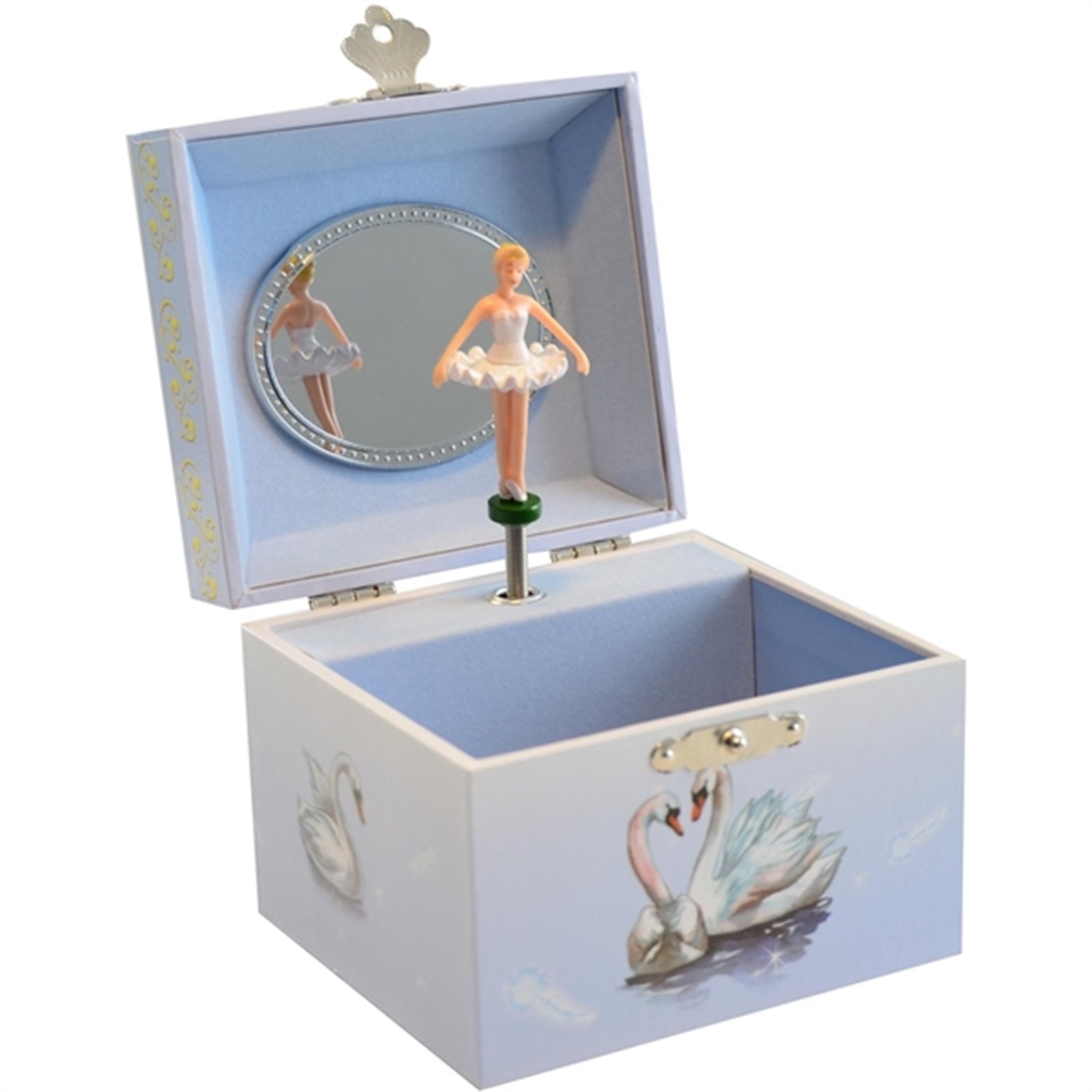 Magni Jewelry Box Swans With Music