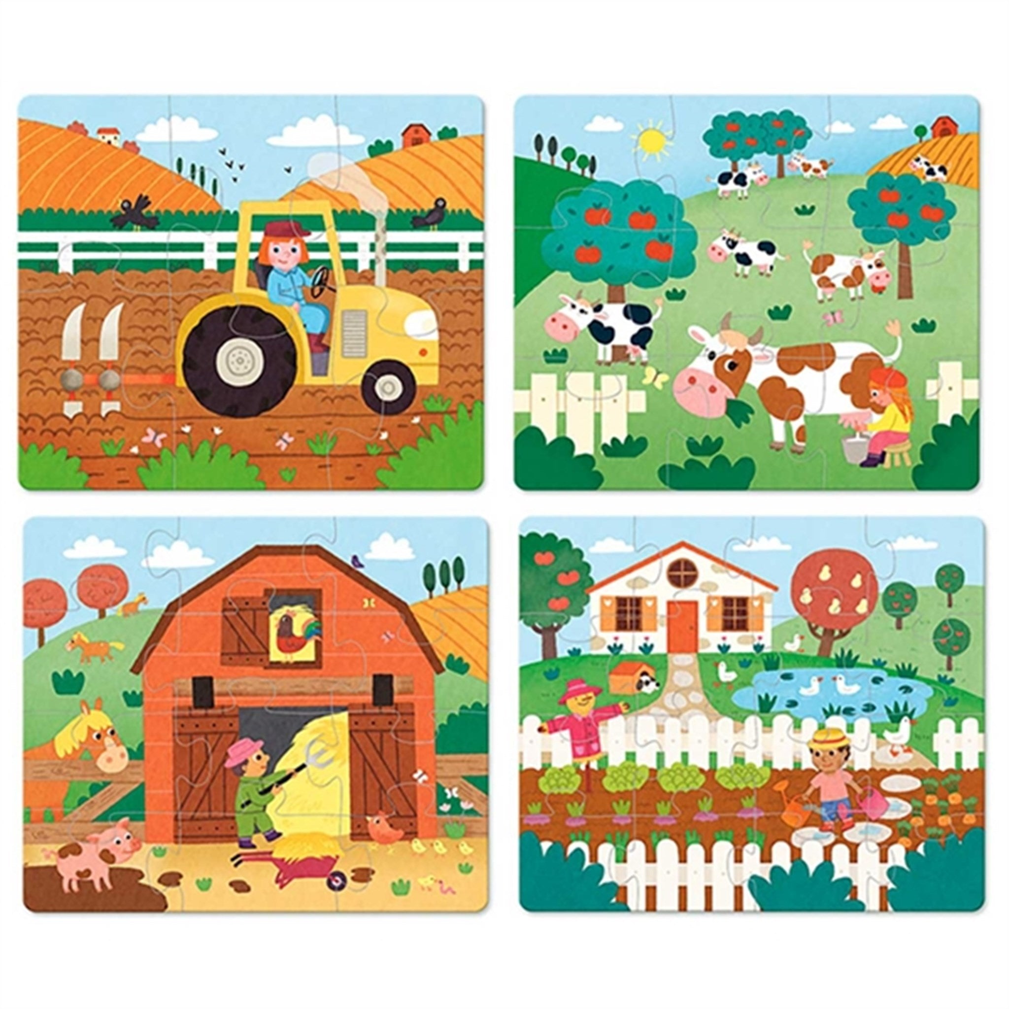 Vilac 4 Puzzle In Wooden Things At The Farm 2