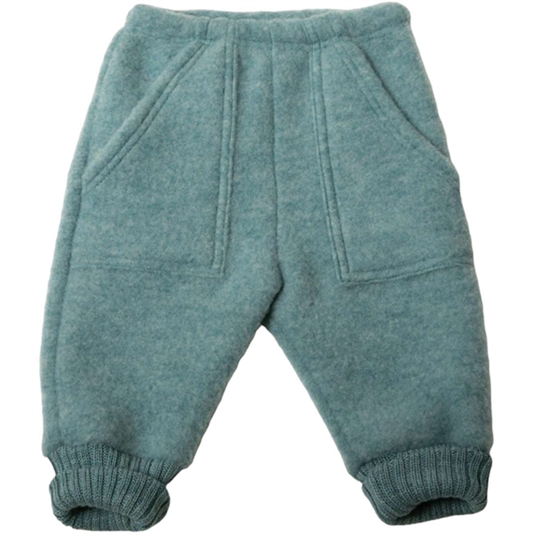 Joha Wool Aqua Melange Baggy Pants