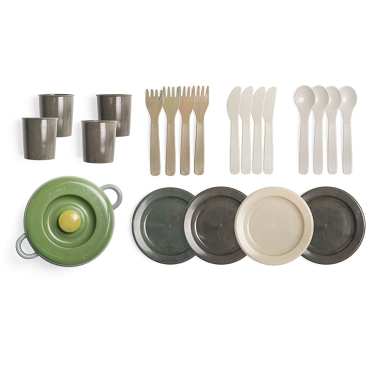 Dantoy Green Bean Tableware Set