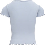 Minimalisma Blomst T-shirt Light Blue