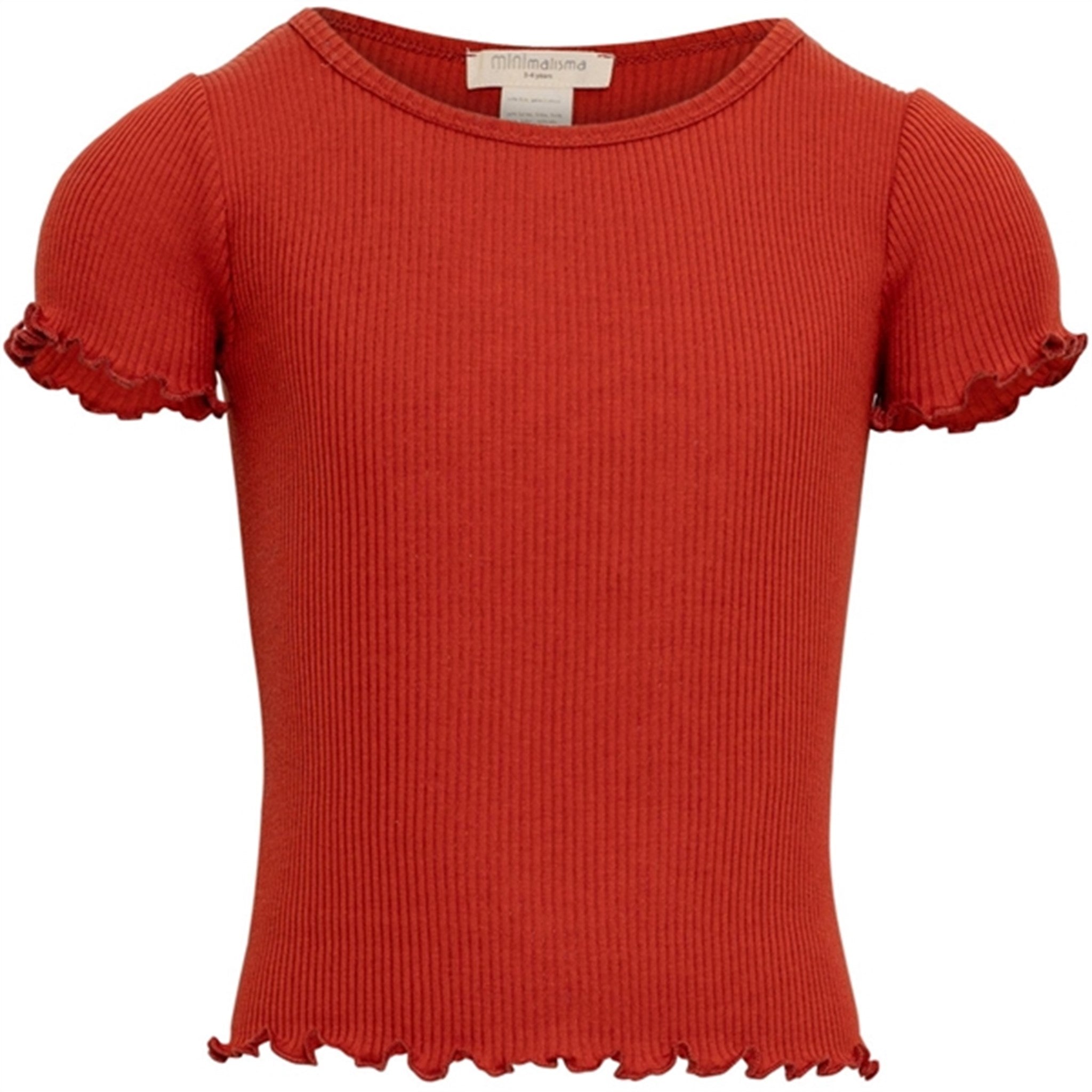 Minimalisma Blomst T-shirt Poppy Red