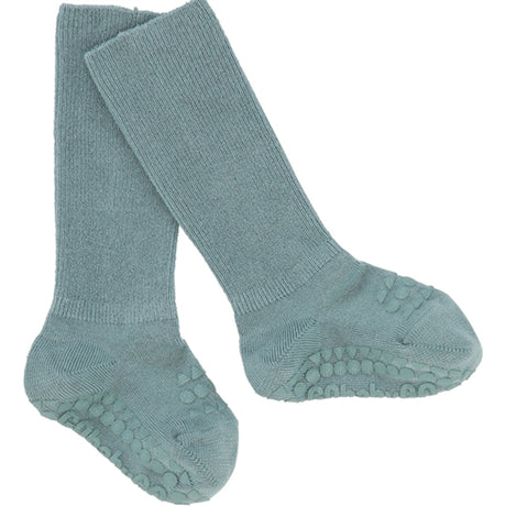 GObabyGO Bamboo Socks Antislip Dusty Blue 2