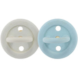 Hevea Bumi Bébé Pacifiers Round 2-pack Denim & Sage