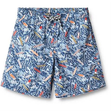 Wheat Indigo Surfboard Swim Trunk Hansi