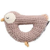 Sebra Knitted Rattle Bliss The Bird Misty Rose