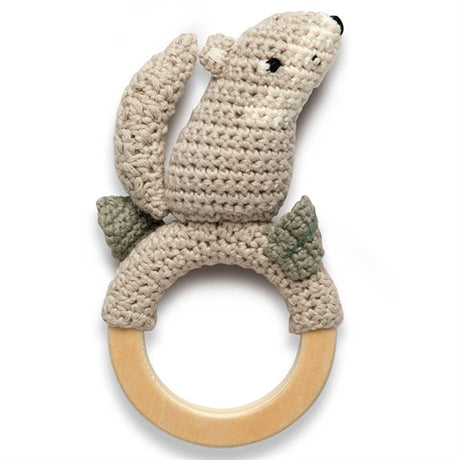 Sebra Crochet Rattle Wolf The Moon