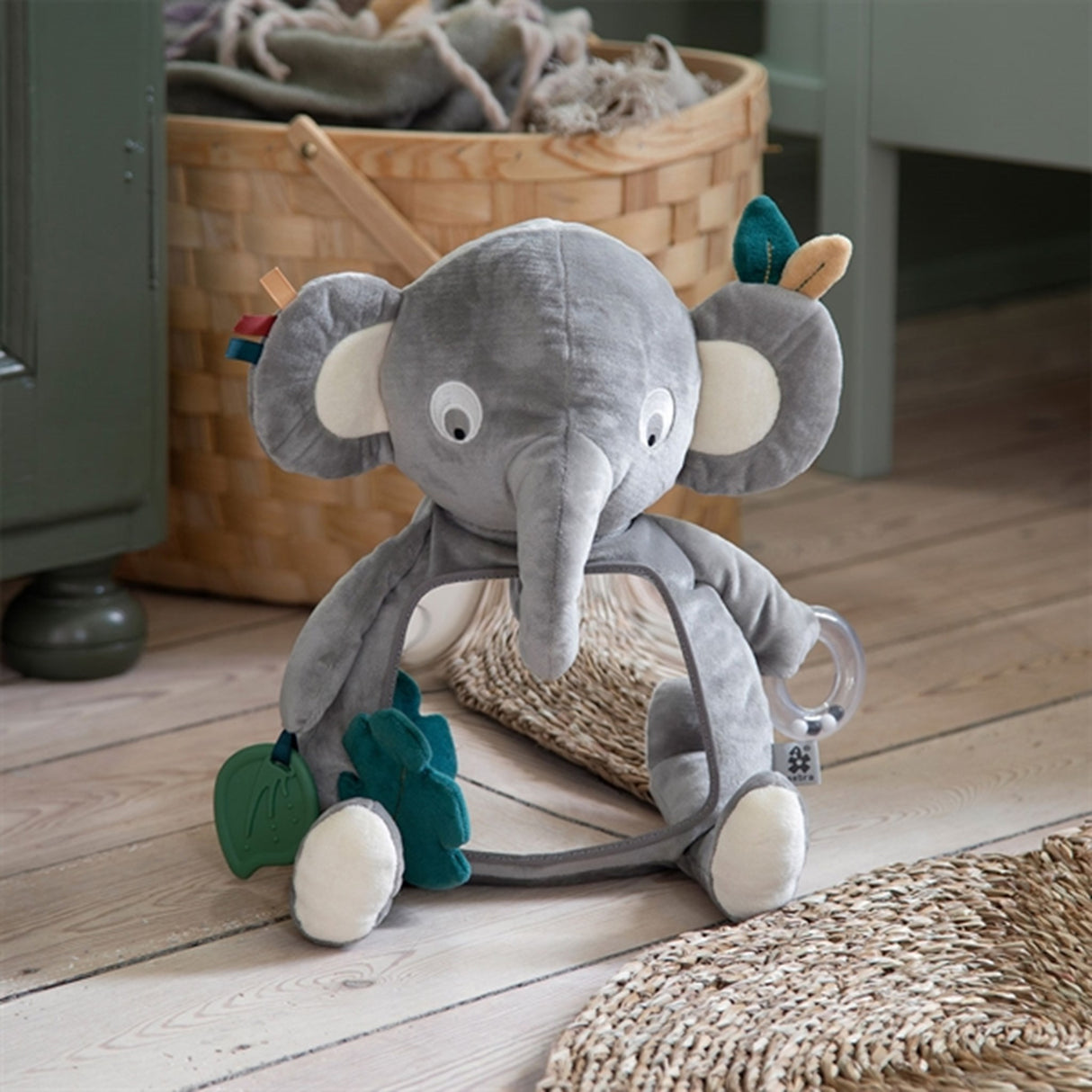 Sebra Activity Toy Finley The Elephant Grey