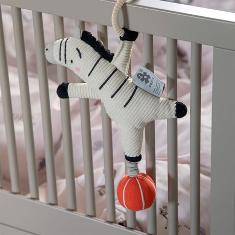 Sebra Musical Pull Toy Zebra Beige