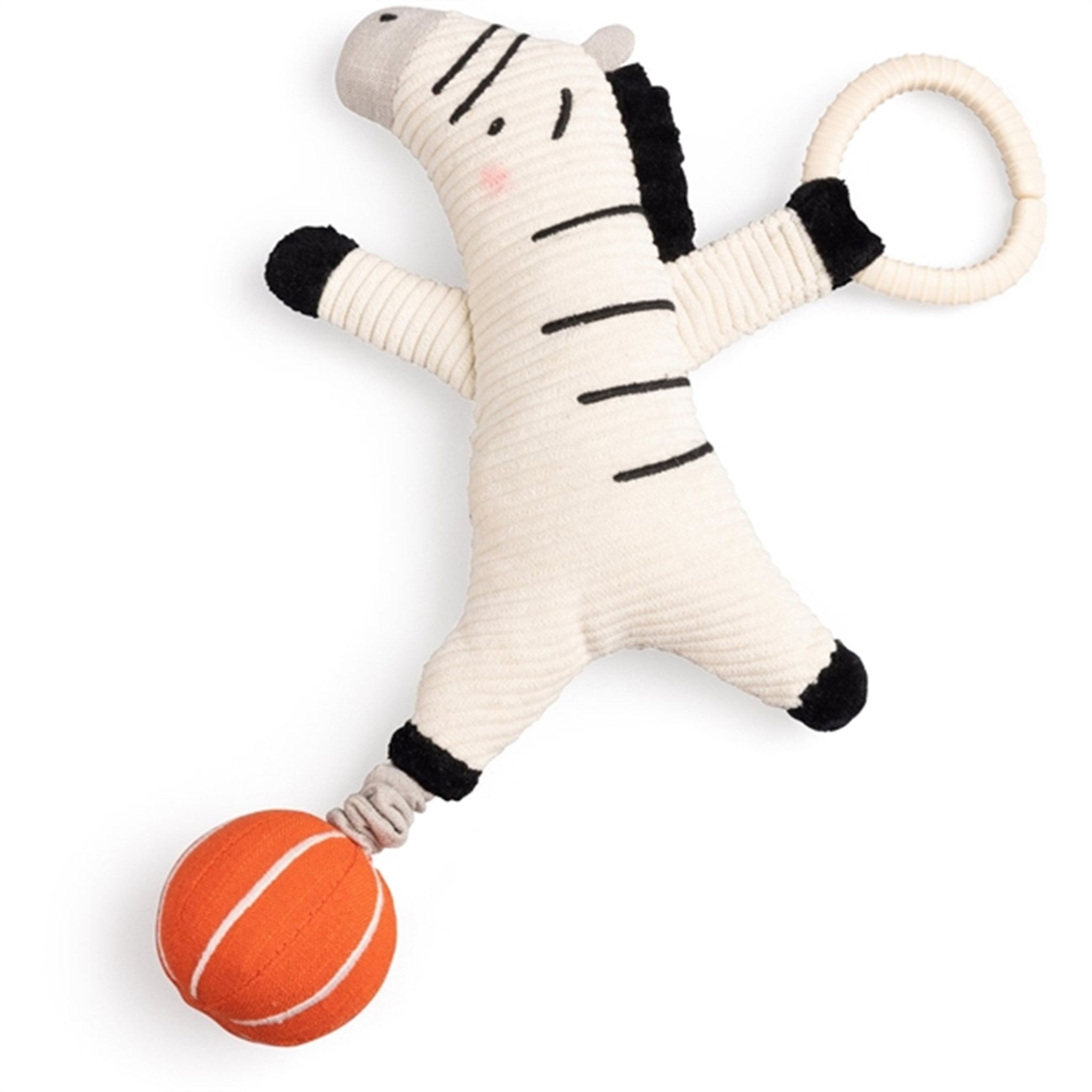 Sebra Musical Pull Toy Zebra Beige