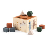 Sebra Wooden Shape Sorter Toes/Builders Multi