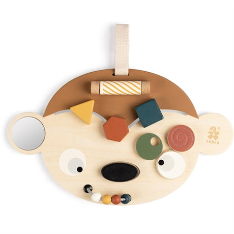 Sebra Wooden Activity Panel Maci the Monkey Beige