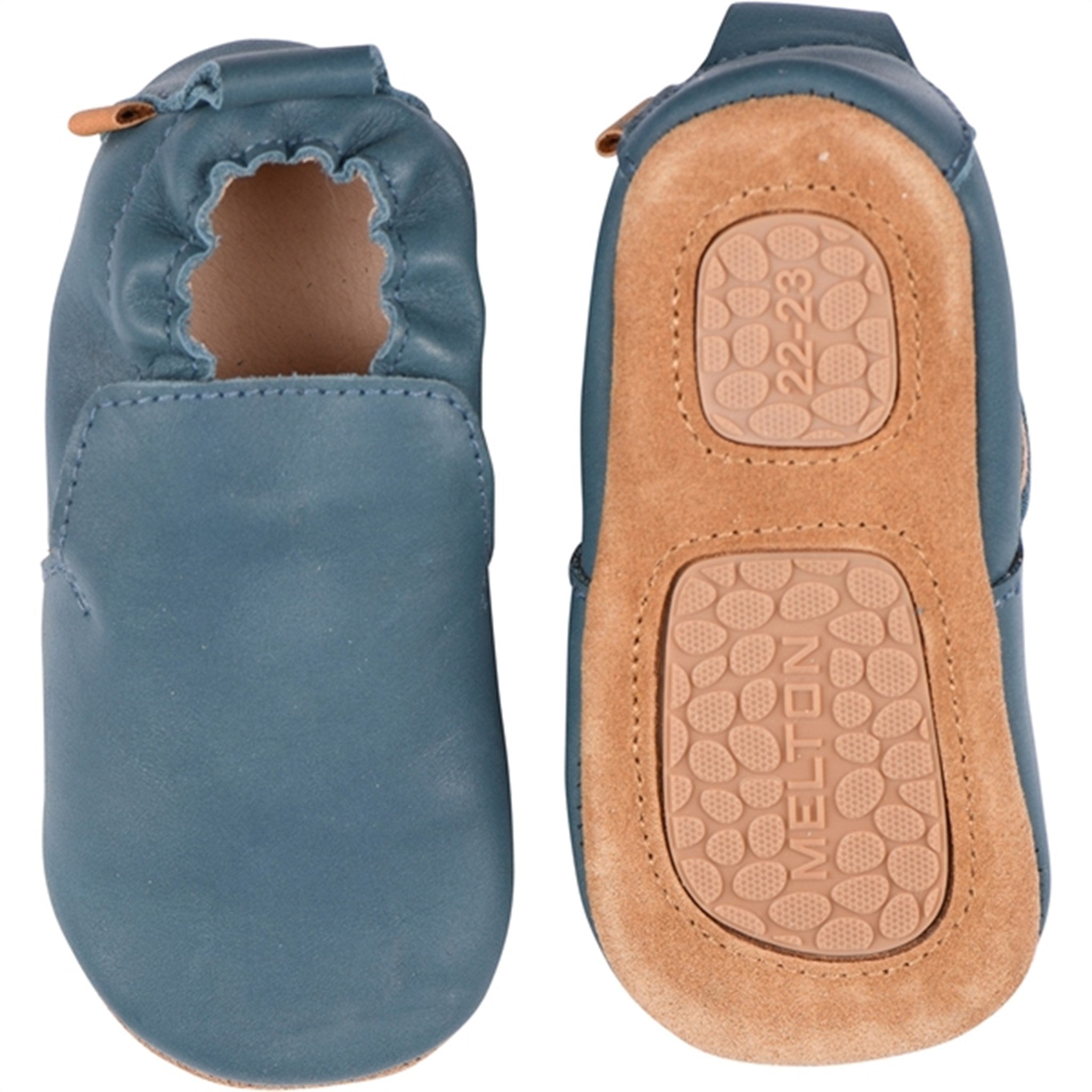 MELTON Delicate Leather Slippers Oceanview