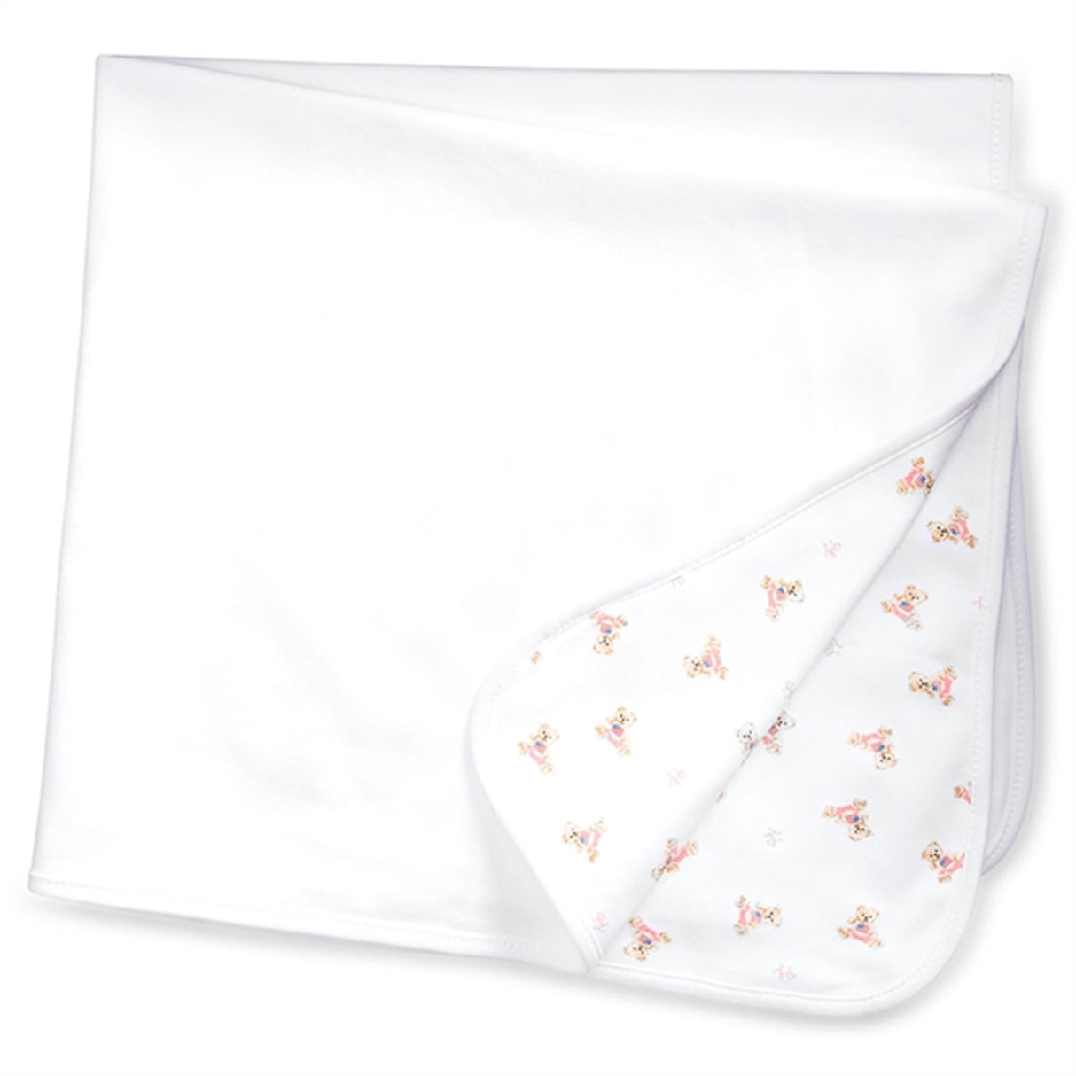 Ralph Lauren Baby Girl Blanket White/Pink/Multi