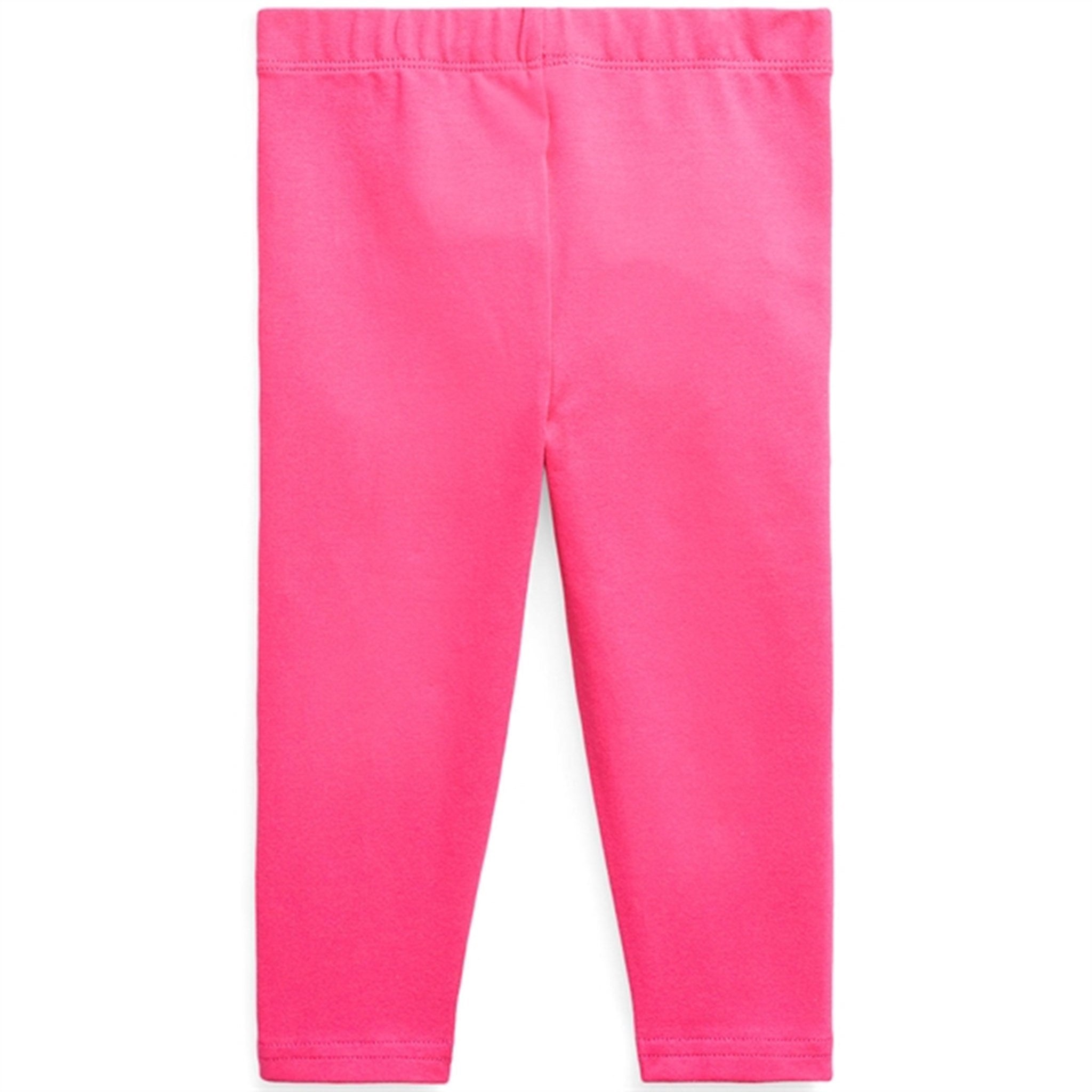 Polo Ralph Lauren Baby Girl Leggings Stretch Jersey Accent Pink/Colby Blue