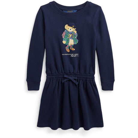 Polo Ralph Lauren Girl Bear Dress Refined Navy