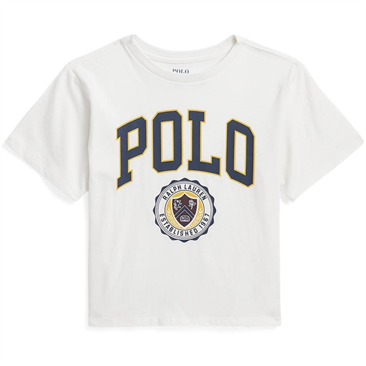 Polo Ralph Lauren Girl Varsity T-Shirt Deckwash White