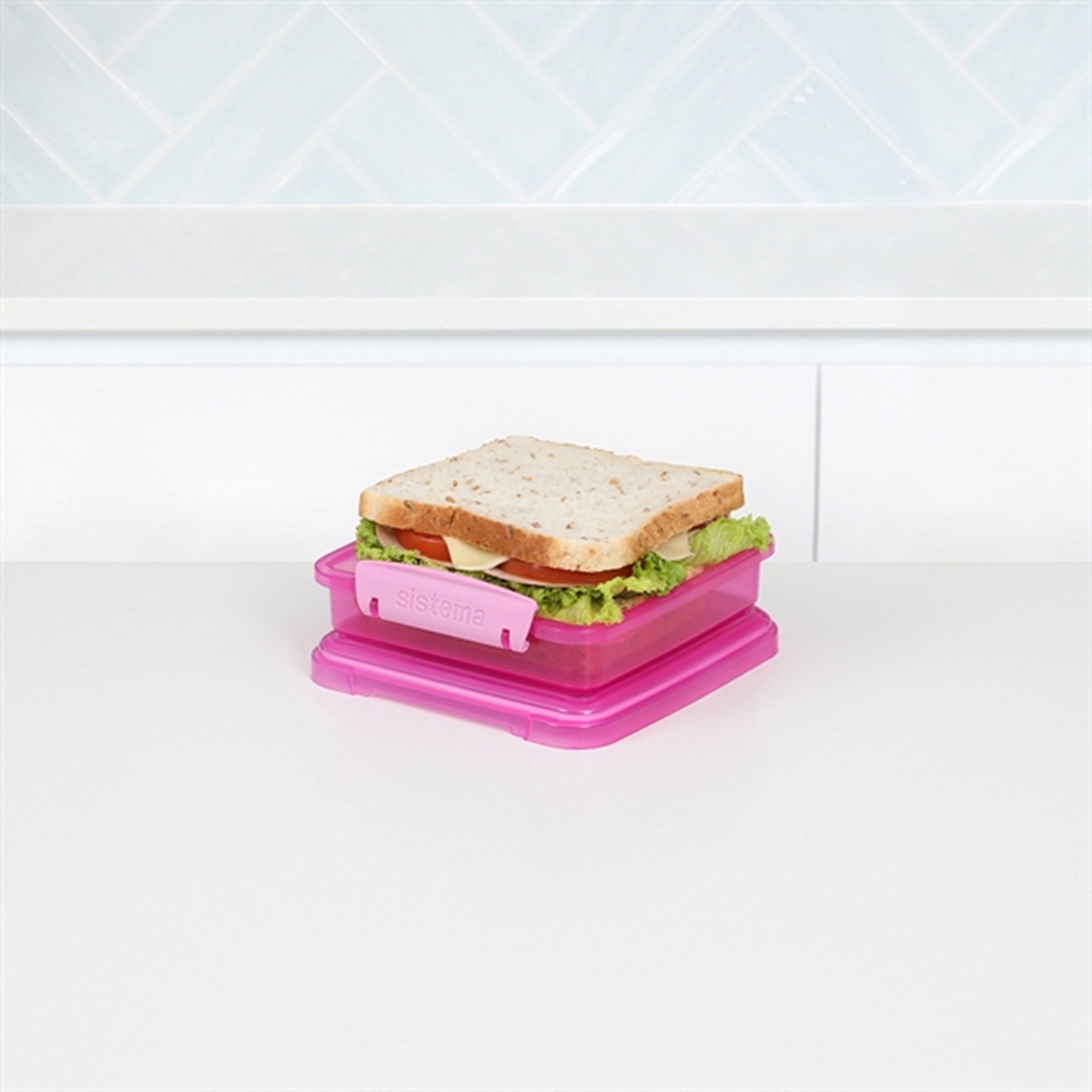 Sistema Sandwich Box Lunch Box 450 ml Pink 3