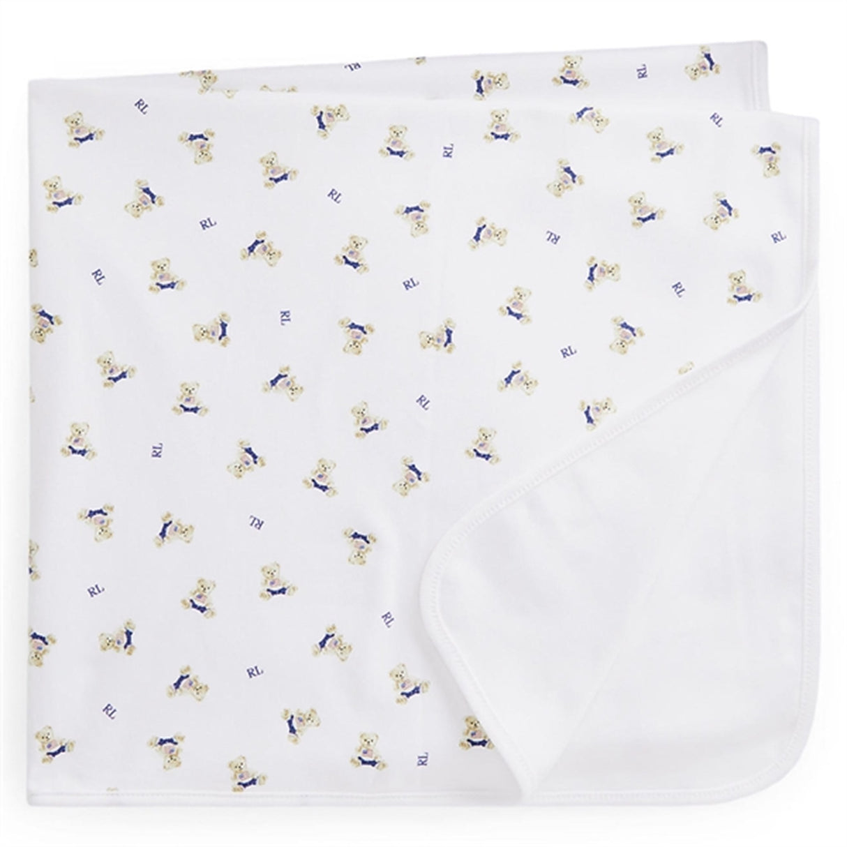 Polo Ralph Lauren Baby Boy Blanket White/Blue Multi