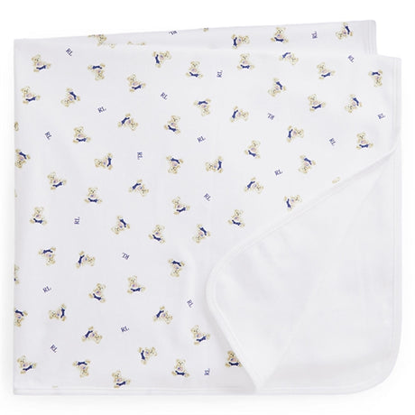 Polo Ralph Lauren Baby Boy Blanket White/Blue Multi