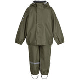 Mikk-Line Rainwear Jacket And Pants Dusty Olive