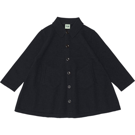 FUB Felted Coat Dark Navy