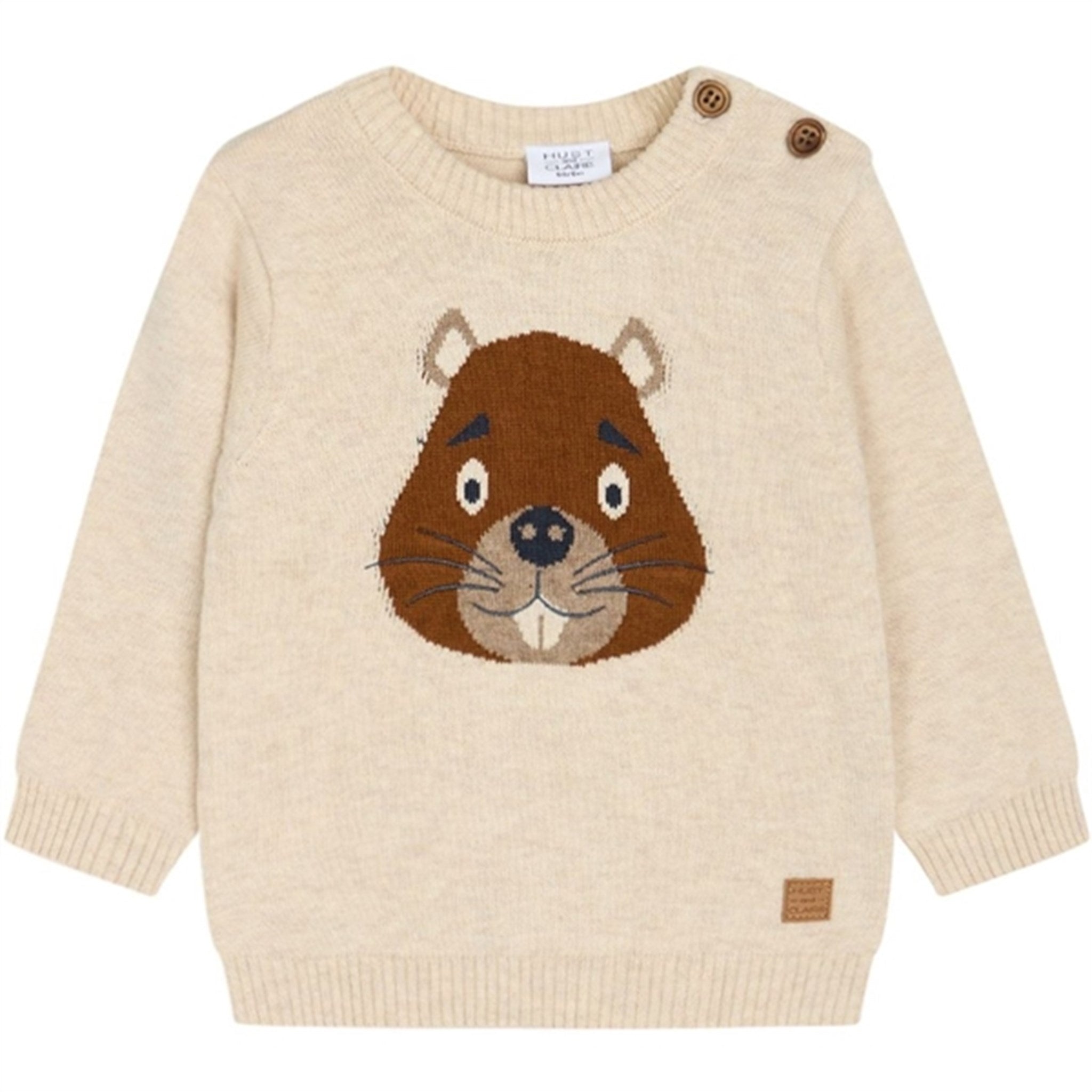 Hust & Claire Baby Wheat Melange Pilou Knit Sweater