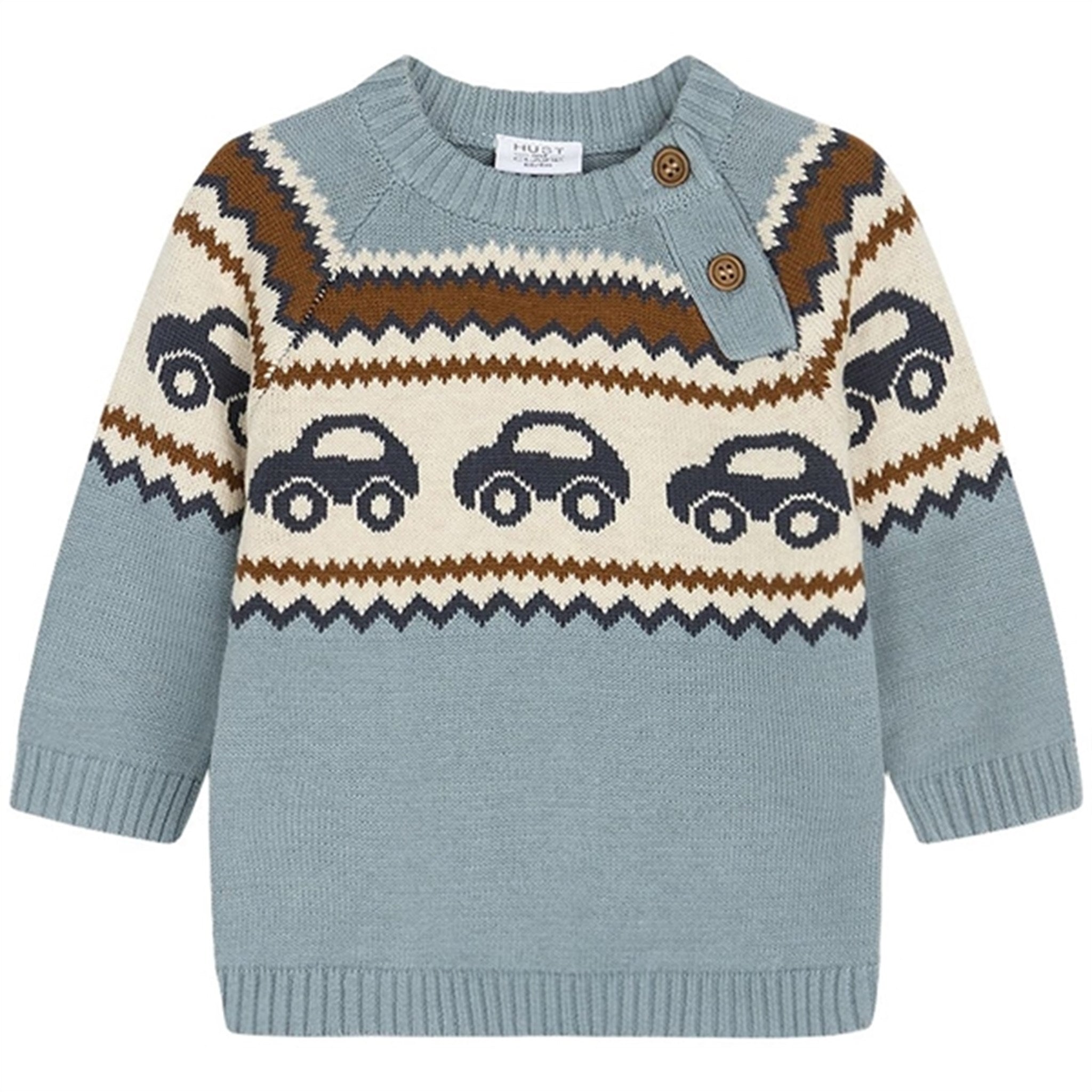 Hust & Claire Baby Iron Blue Palle Knit Sweater