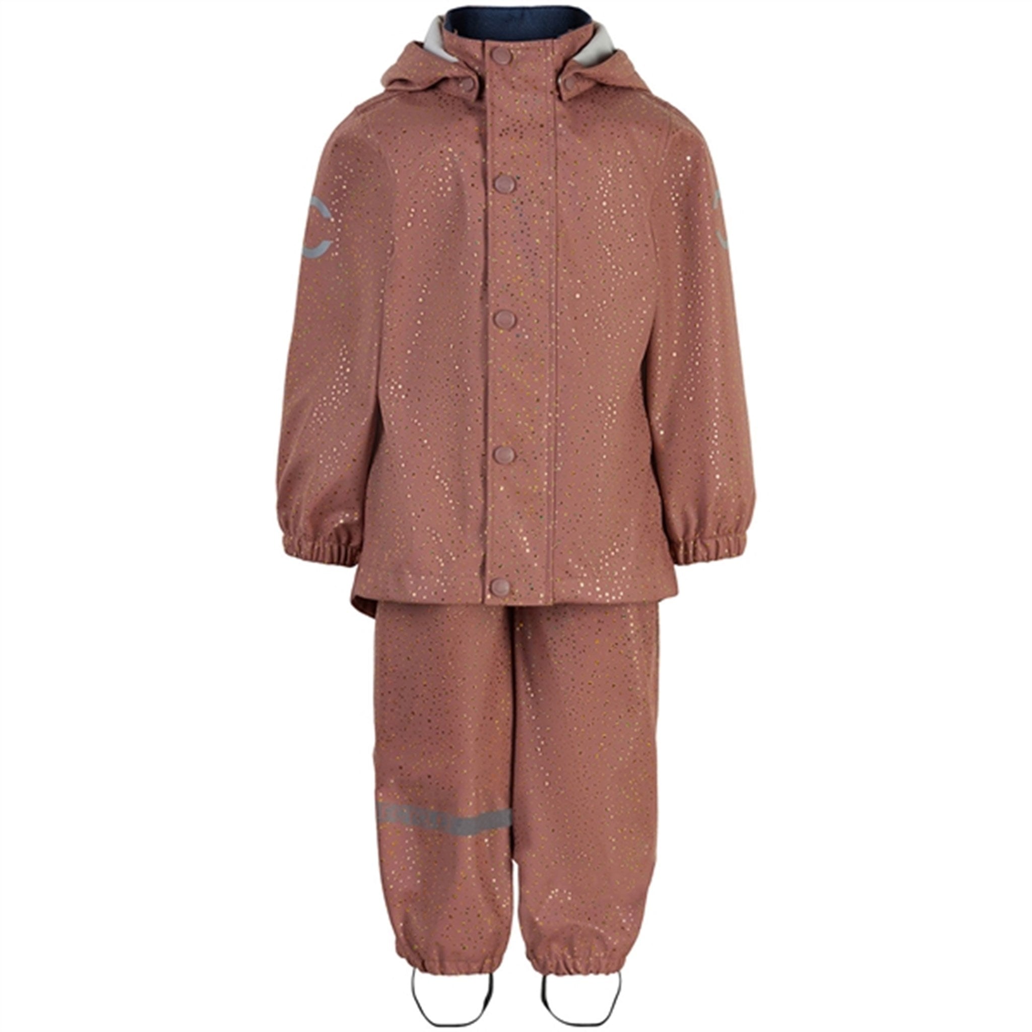 Mikk-Line Rainwear Jacket And Pants Burlwood Glitter