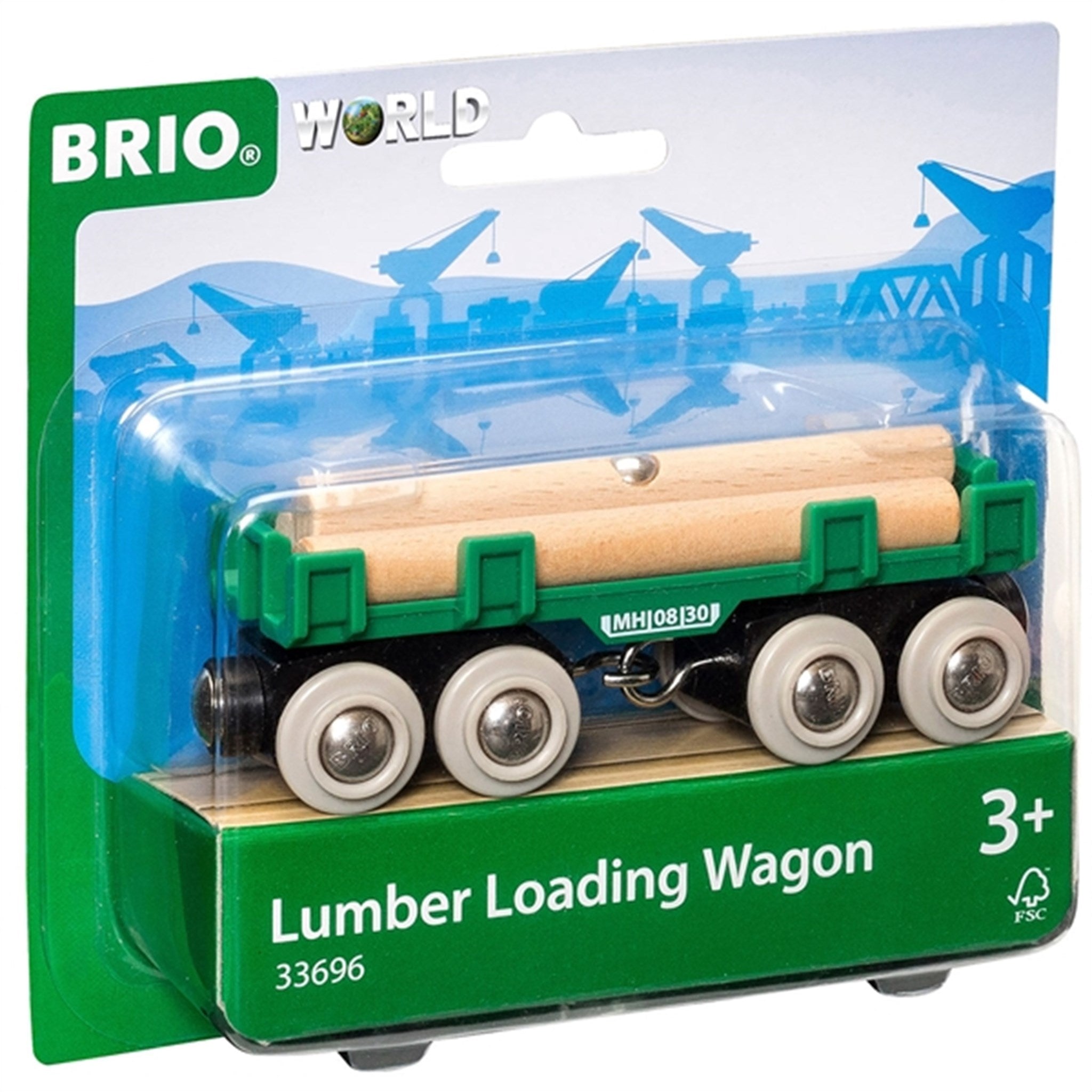 BRIO® Lumber Loading Wagon 2