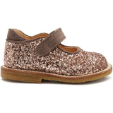 Angulus Starter Tulle Shoe With Velcro Maple Glitter/Taupe 2